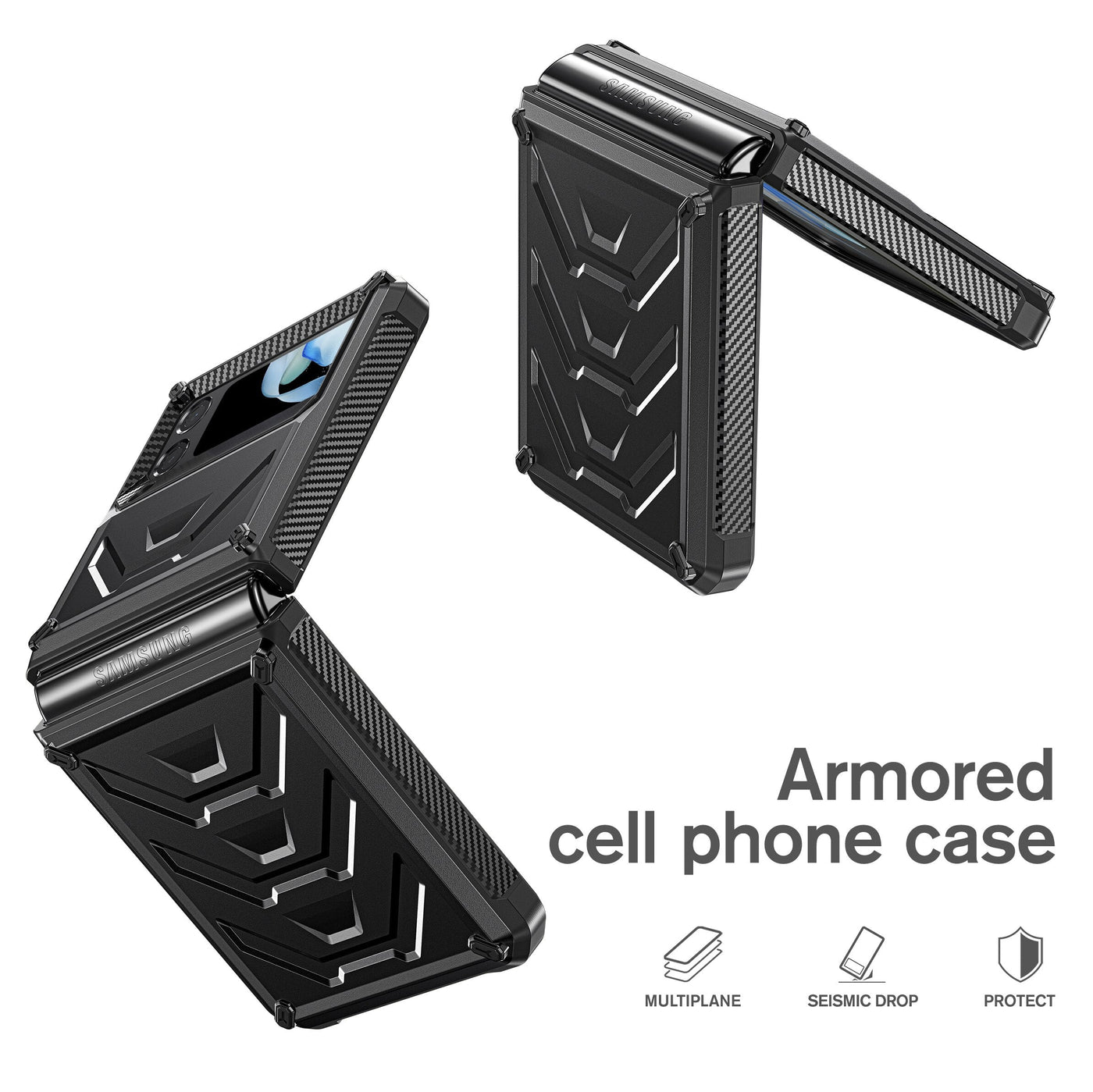 Shockproof Armor Case For Samsung Galaxy Z Flip 4 - casestadium