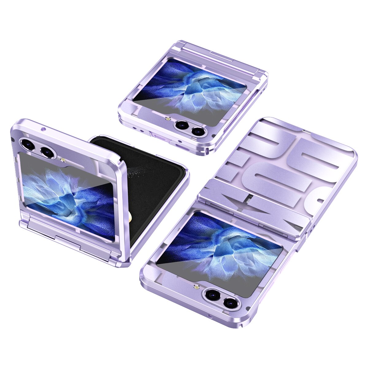 Plating Pattern Clear Cover For Samsung Galaxy Z Flip 5