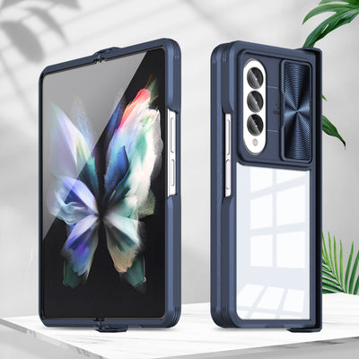 Anti-Drop Clear Case Slide Camera Protection for Samsung Galaxy Z Fold 4 - casestadium