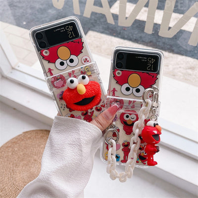 Cute Red Members Phone Charms Case for Samsung Galaxy Z Flip - casestadium