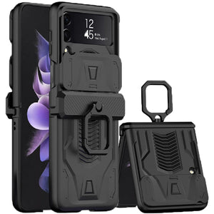 Magnetic Hinge All-Package Case For Samsung Galaxy Z Flip4 & Z Flip3 Case Back Slide Camera Protection - casestadium