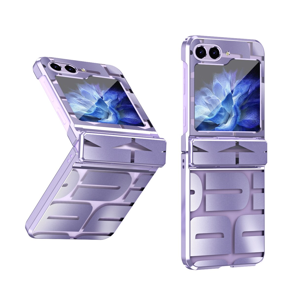 Plating Pattern Clear Cover For Samsung Galaxy Z Flip 5