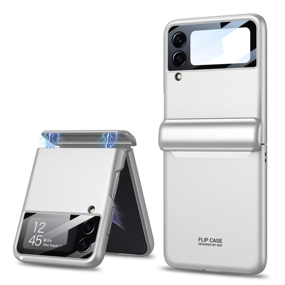 Magnetic Folding All-Inclusive Shell Case For Galaxy Z Flip 4 - casestadium