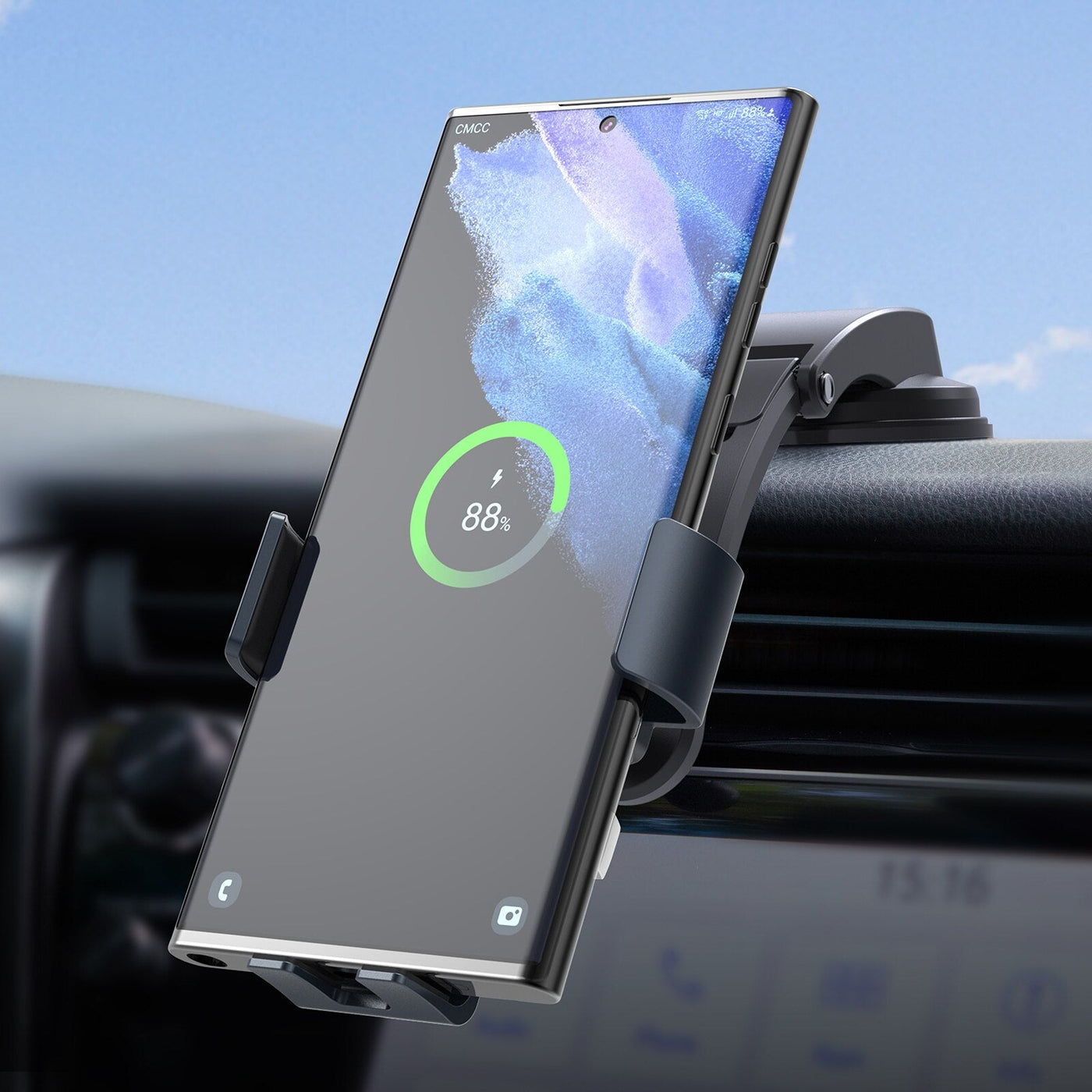 Dual Coil Car Wireless Charger For Galaxy S23 Series - casestadium