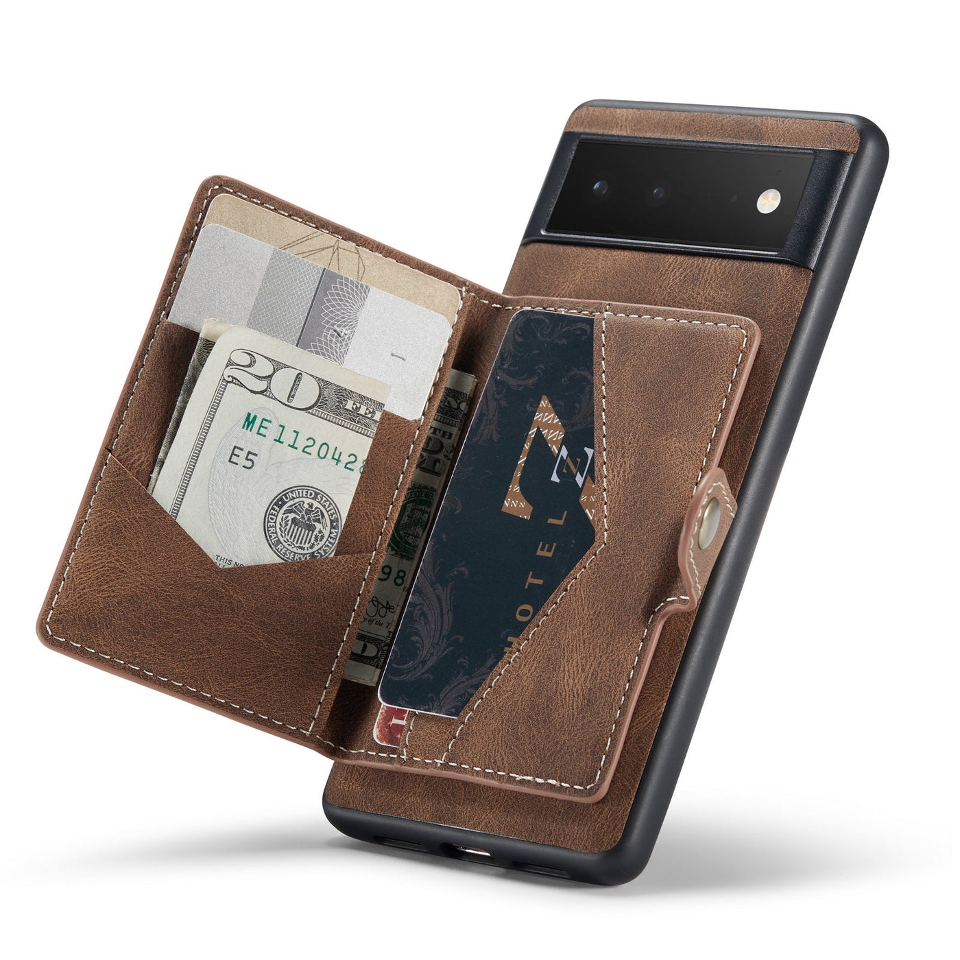 Leather Wallet Magnetic Case For Google Pixel 6 - casestadium