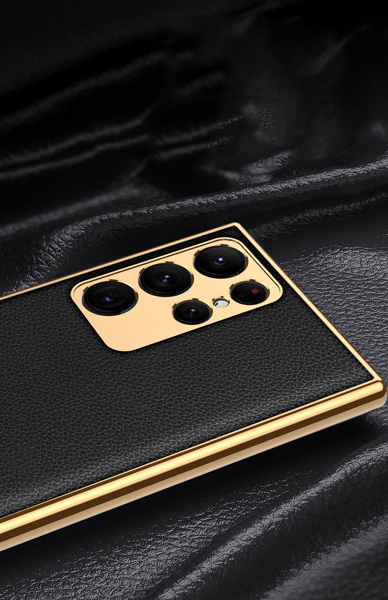 Luxury Leather Case for Samsung Galaxy S22 Ultra - casestadium