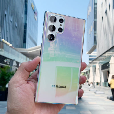 Rainbow Gradient Laser Case For Samsung Galaxy S22 Series - casestadium